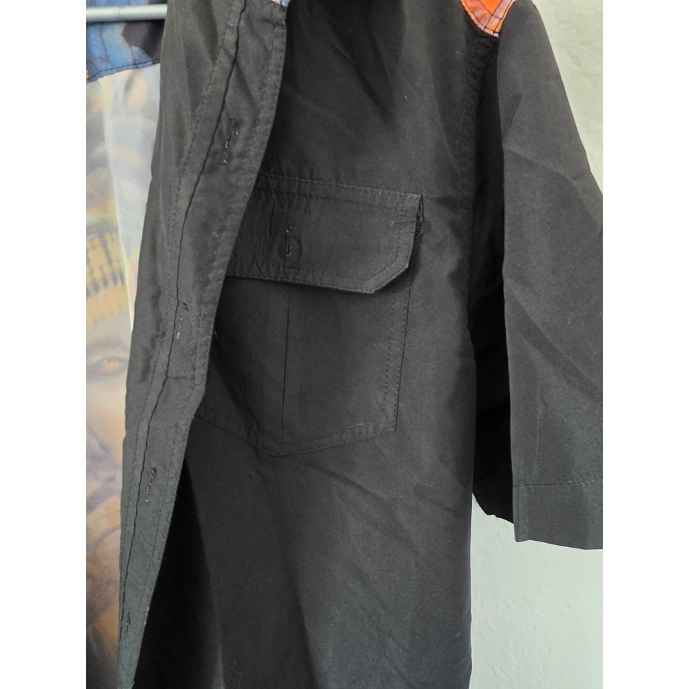 Akademiks Mens XL Black Medusa Graphic Short Sleeve Button Up Shirt Streetwear - Picture 2 of 7